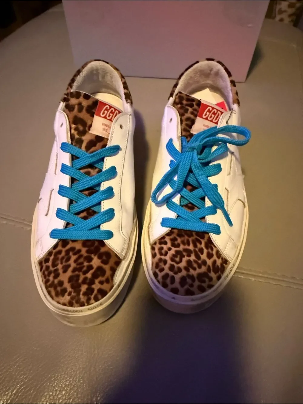 Golden Goose white leather